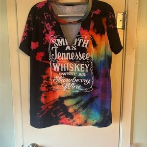 Amazon Black and Multicolor Graphic Tee